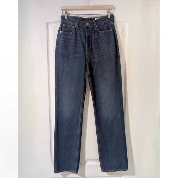 NWT rag & bone | Alex High-Rise Straight in Stowe Blue - Picture 2 of 10